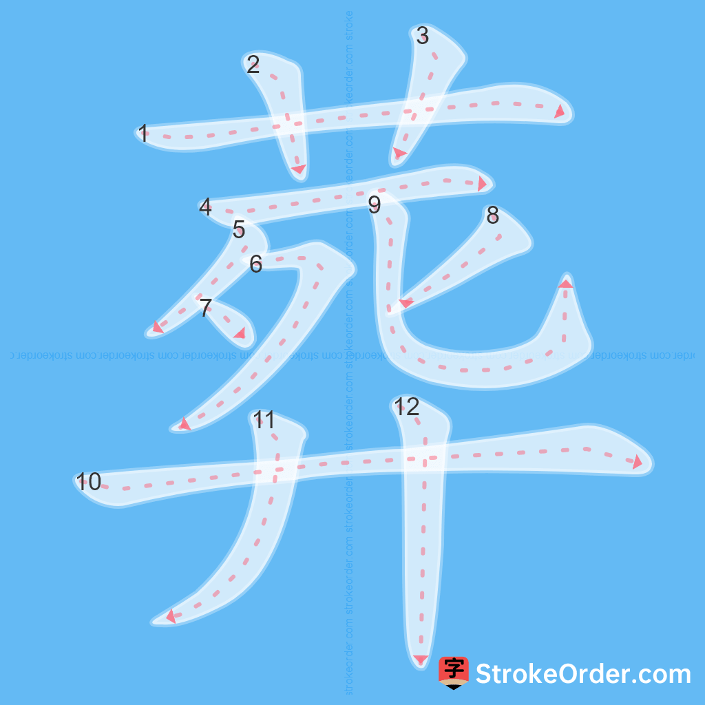 葬Chinese Stroke Order Animation - strokeorder.com