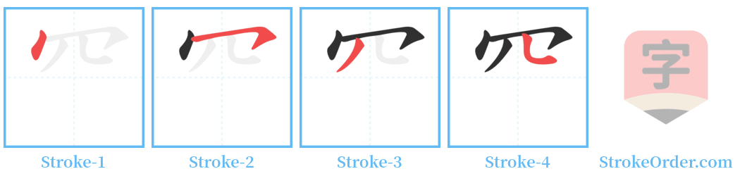 ⺳ Stroke Order Diagrams