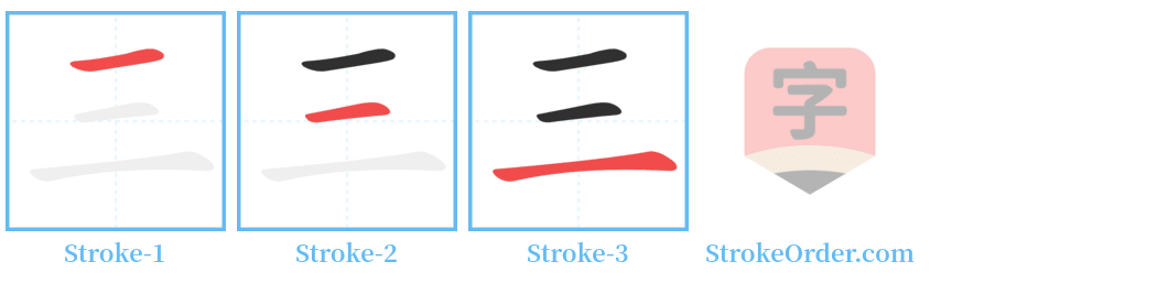 三 Stroke Order Diagrams