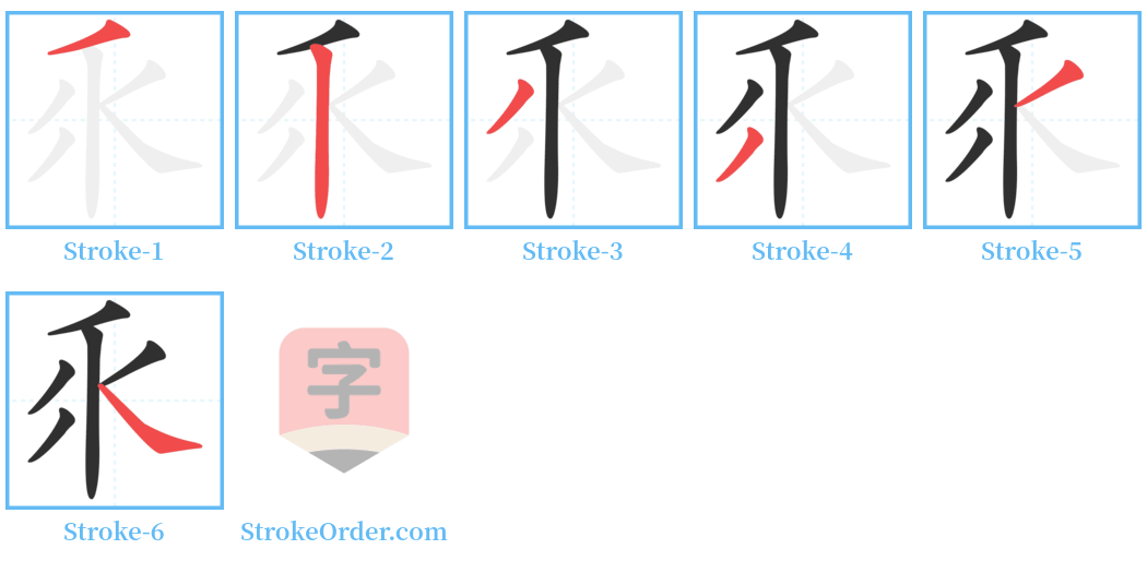 乑 Stroke Order Diagrams