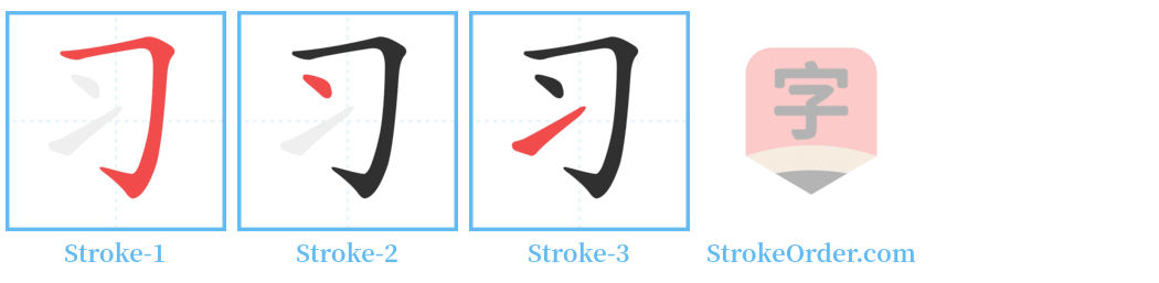 习 Stroke Order Diagrams