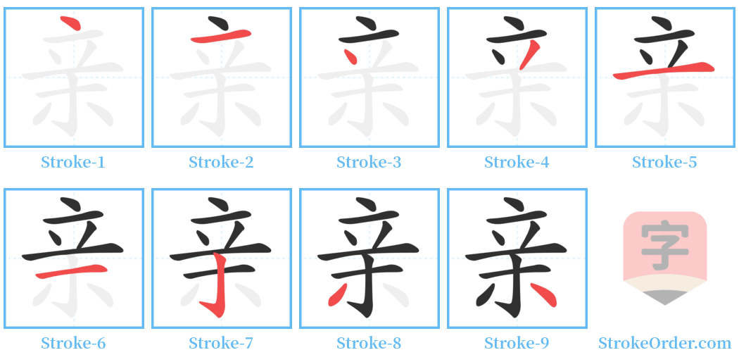 䇂 Stroke Order Diagrams