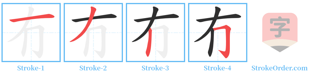 冇 Stroke Order Diagrams