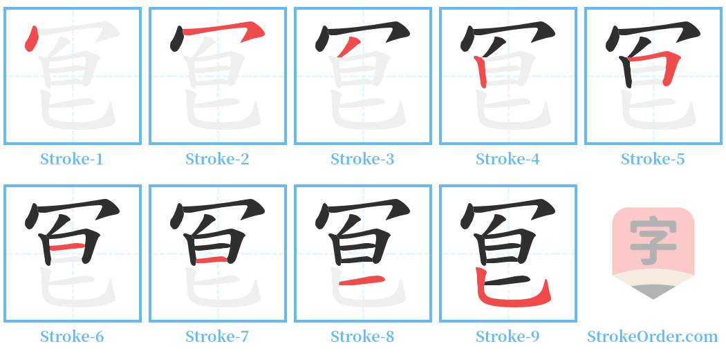 冟 Stroke Order Diagrams