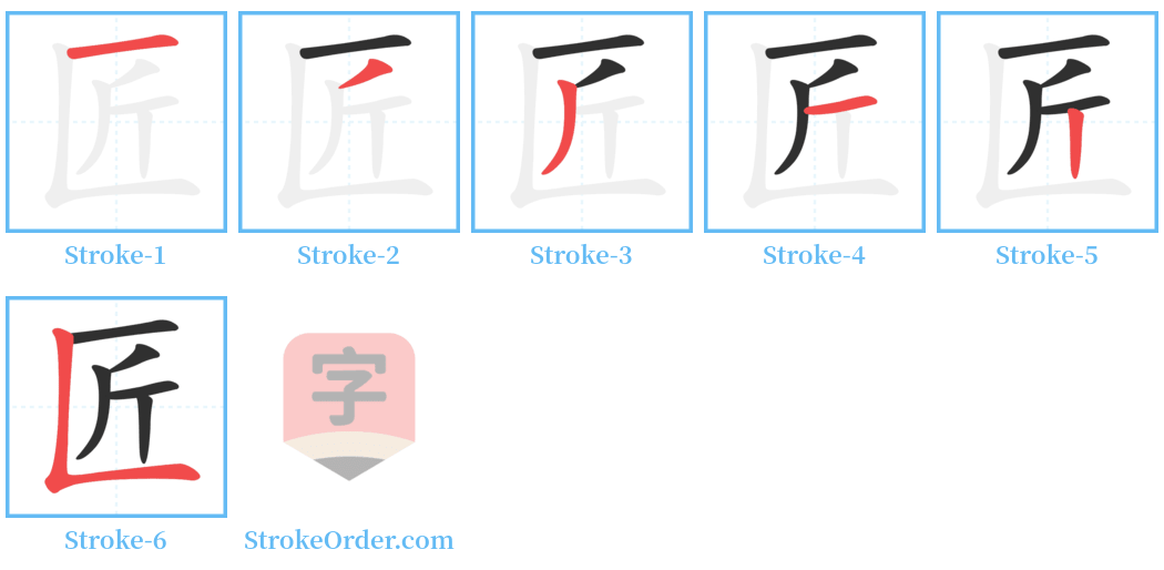 㔸 Stroke Order Diagrams