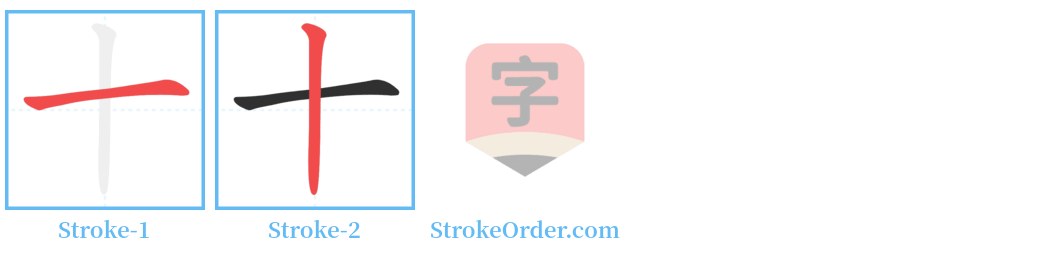十 Stroke Order Diagrams