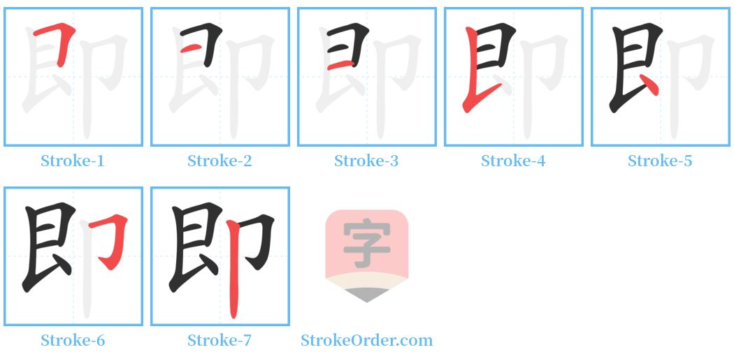 即 Stroke Order Diagrams