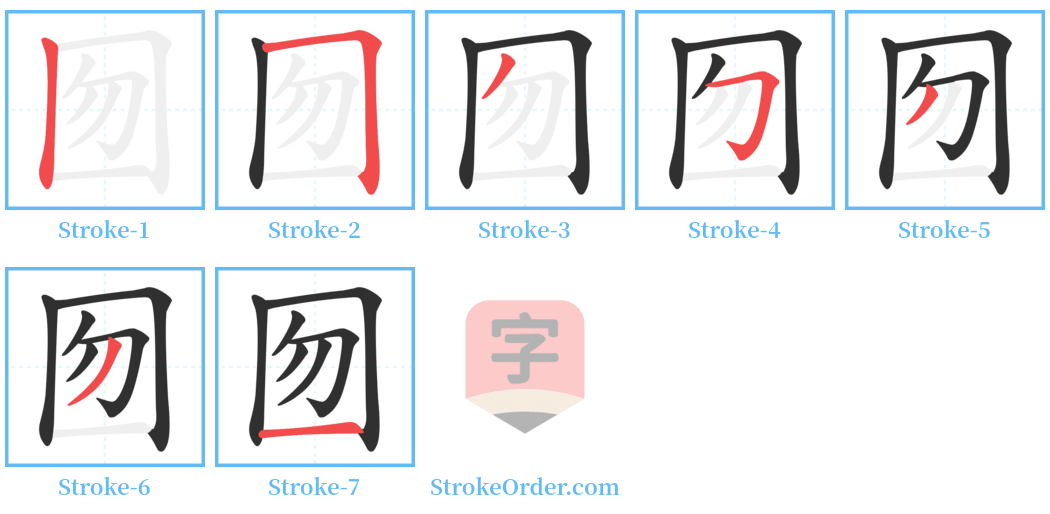 囫 Stroke Order Diagrams