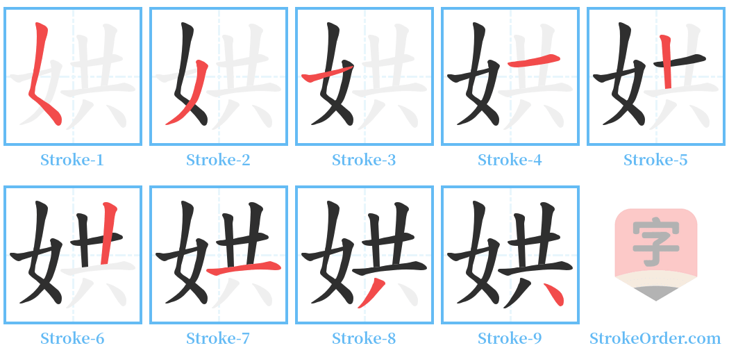 娂 Stroke Order Diagrams