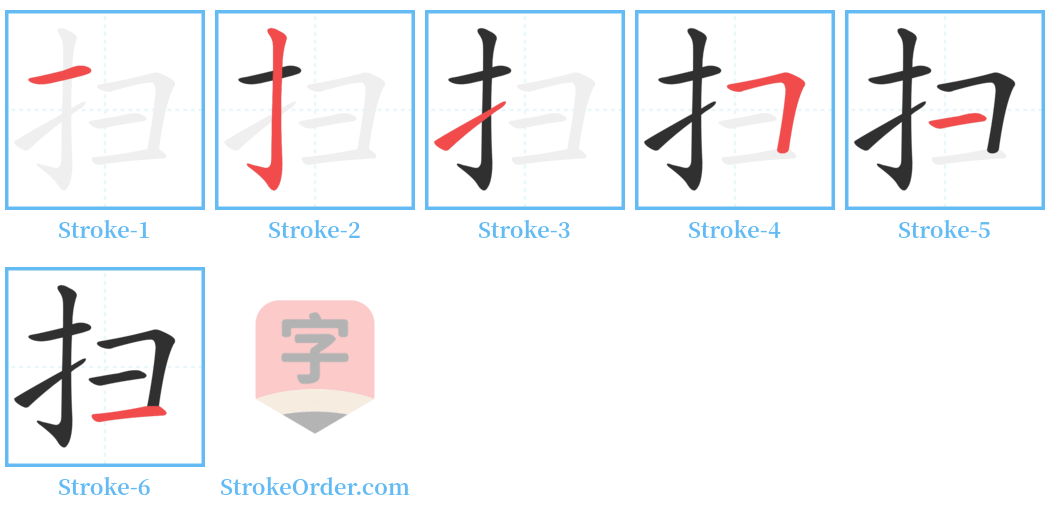 扫 Stroke Order Diagrams