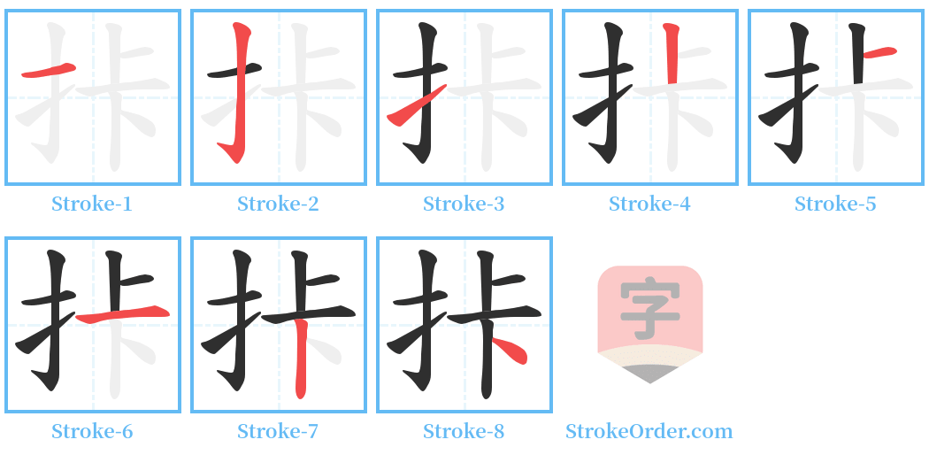 拤 Stroke Order Diagrams
