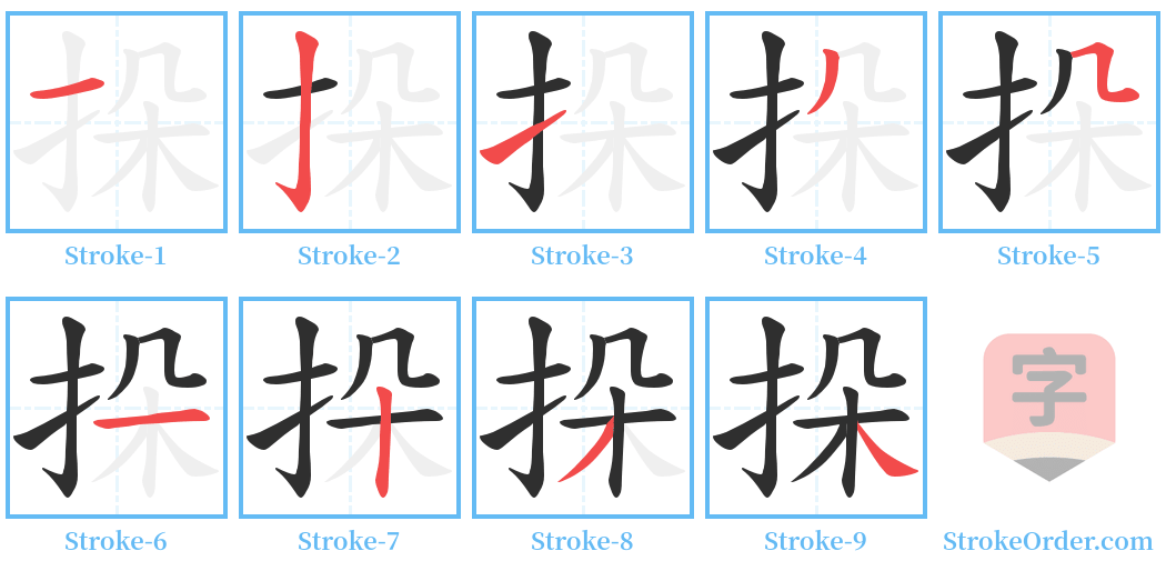 挆 Stroke Order Diagrams