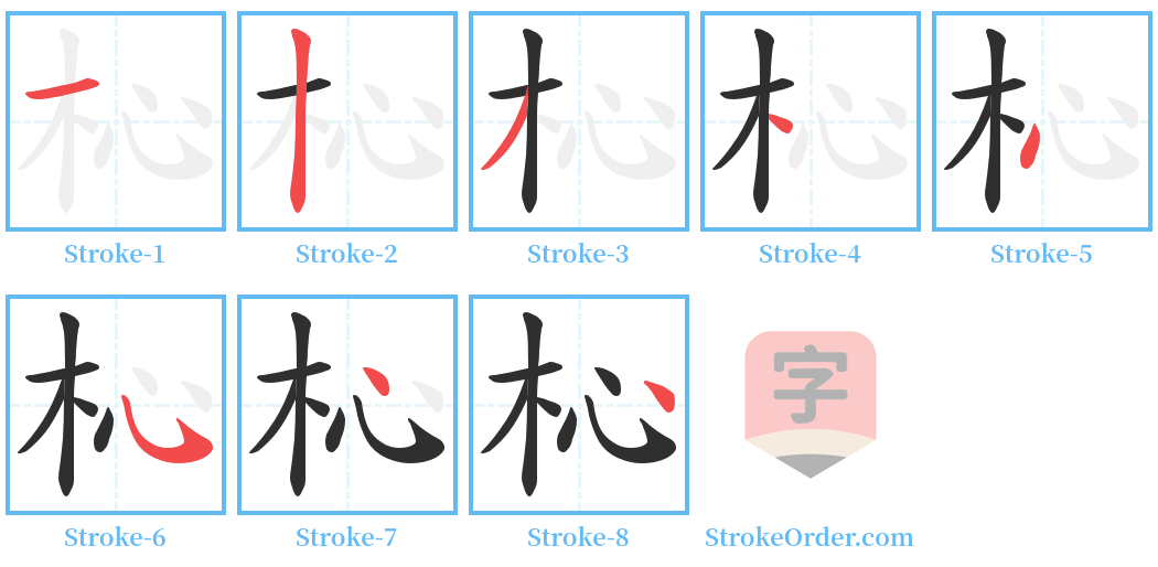 杺 Stroke Order Diagrams