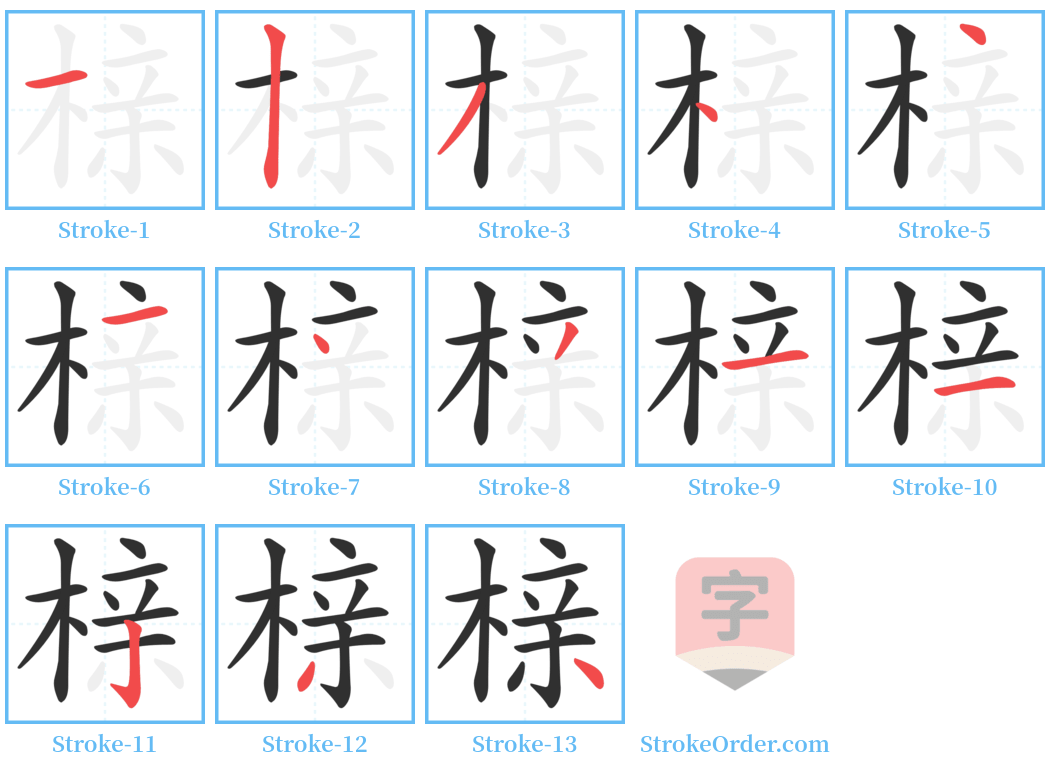 榇 Stroke Order Diagrams