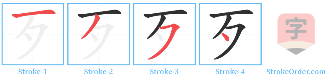 㱦 Stroke Order Diagrams