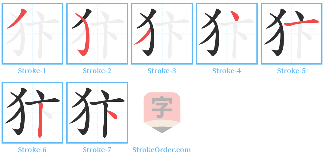 犿 Stroke Order Diagrams