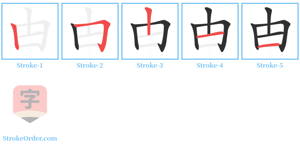 甴 Stroke Order Diagrams