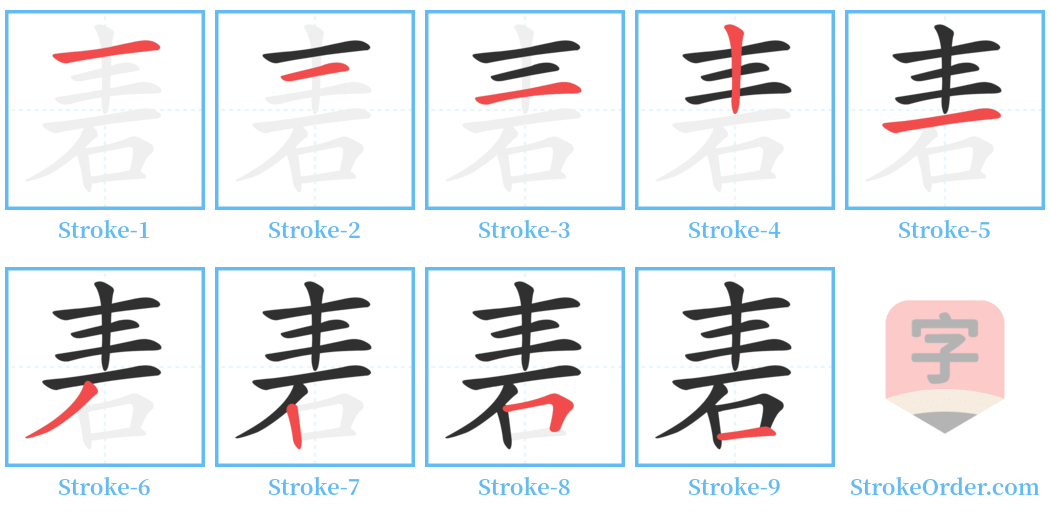 砉 Stroke Order Diagrams