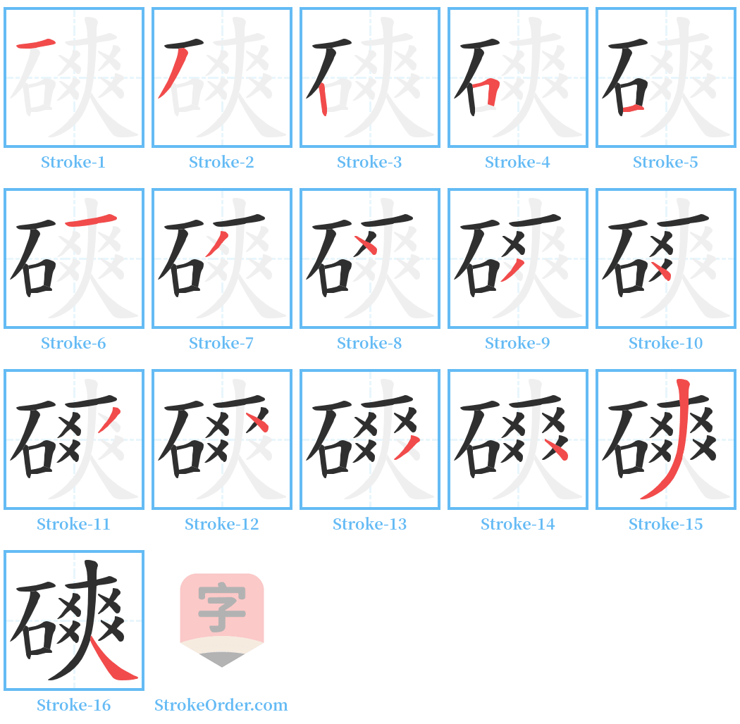 磢 Stroke Order Diagrams