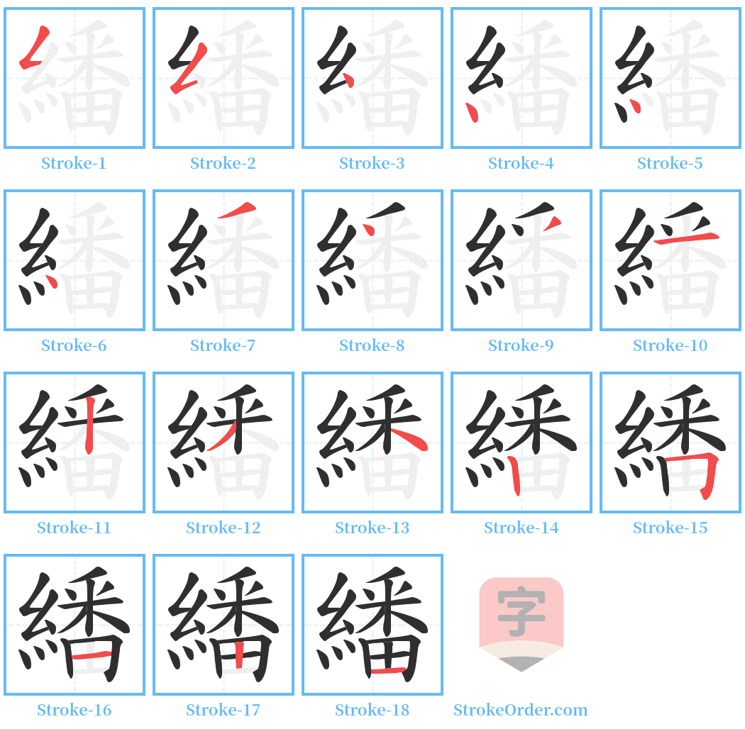 繙 Stroke Order Diagrams