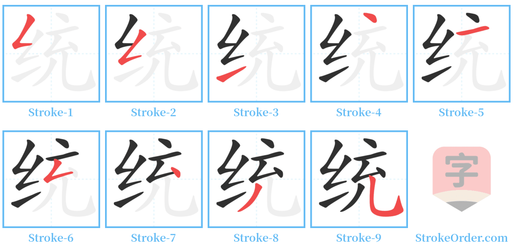 统 Stroke Order Diagrams