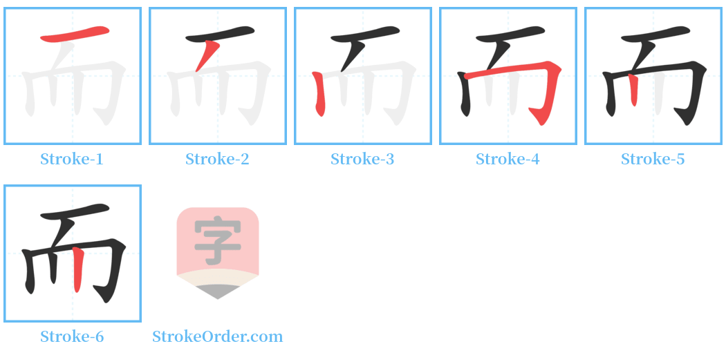 䎟 Stroke Order Diagrams
