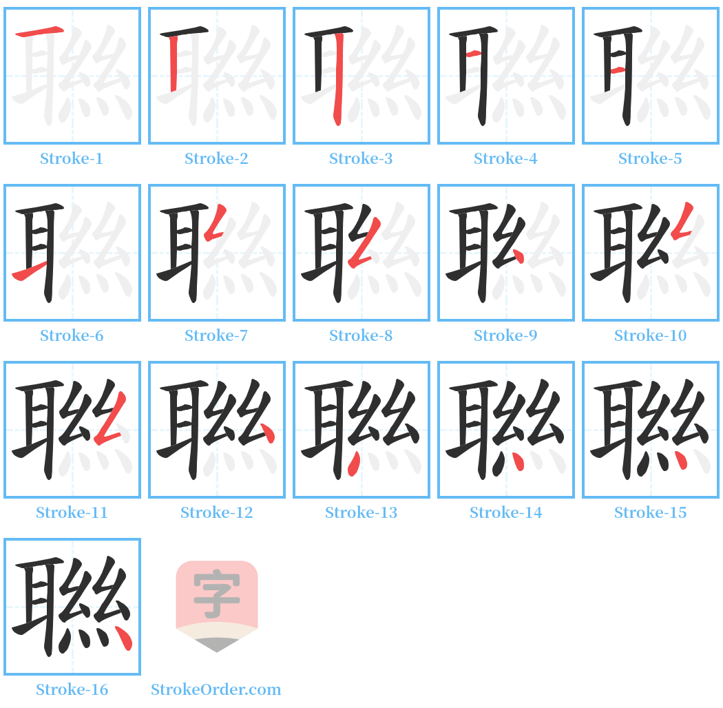 聮 Stroke Order Diagrams