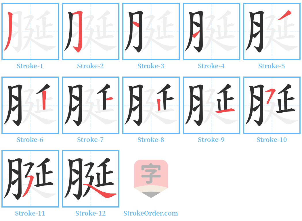 脠 Stroke Order Diagrams