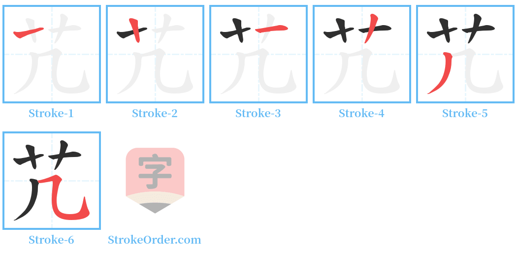 芁 Stroke Order Diagrams