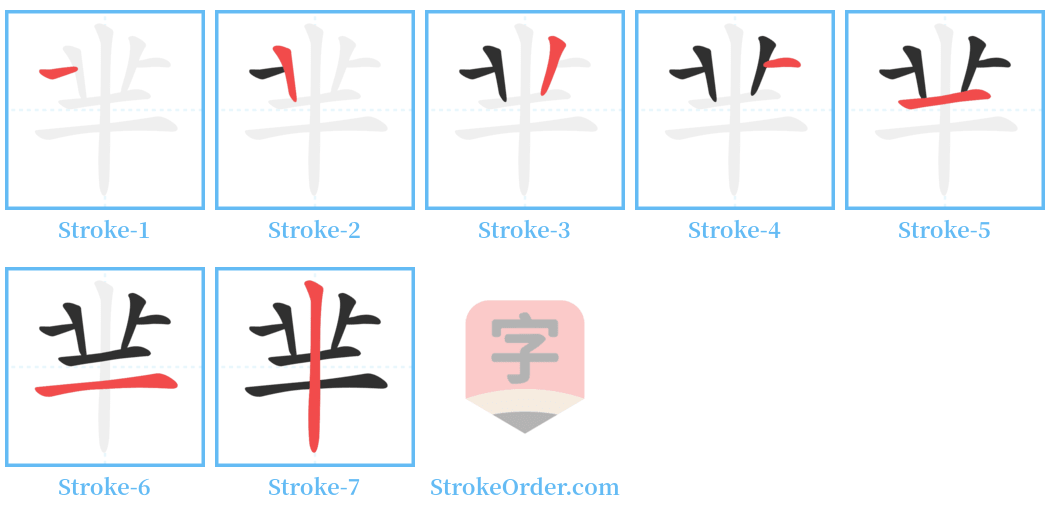 芈 Stroke Order Diagrams