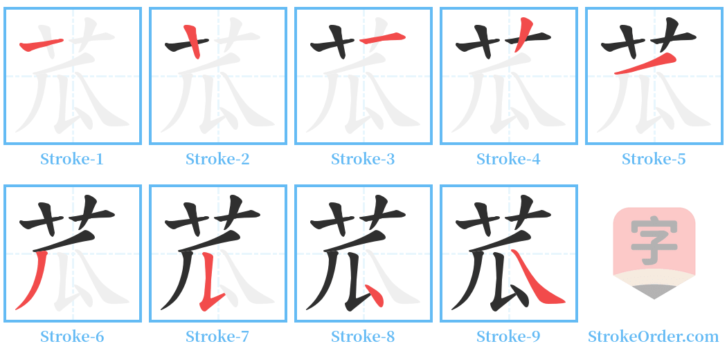 苽 Stroke Order Diagrams