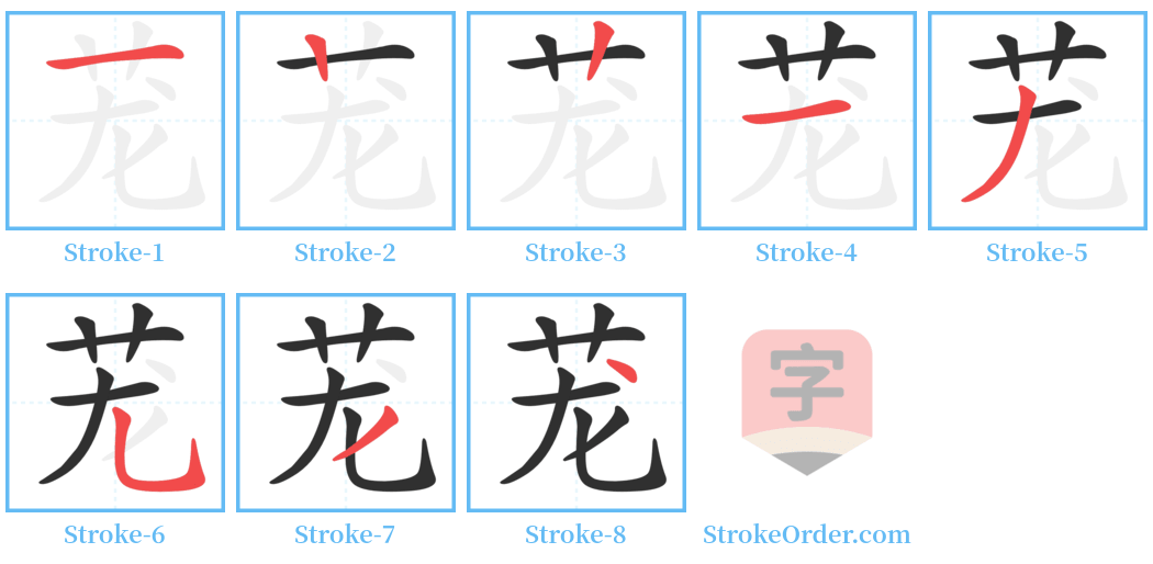 茏 Stroke Order Diagrams