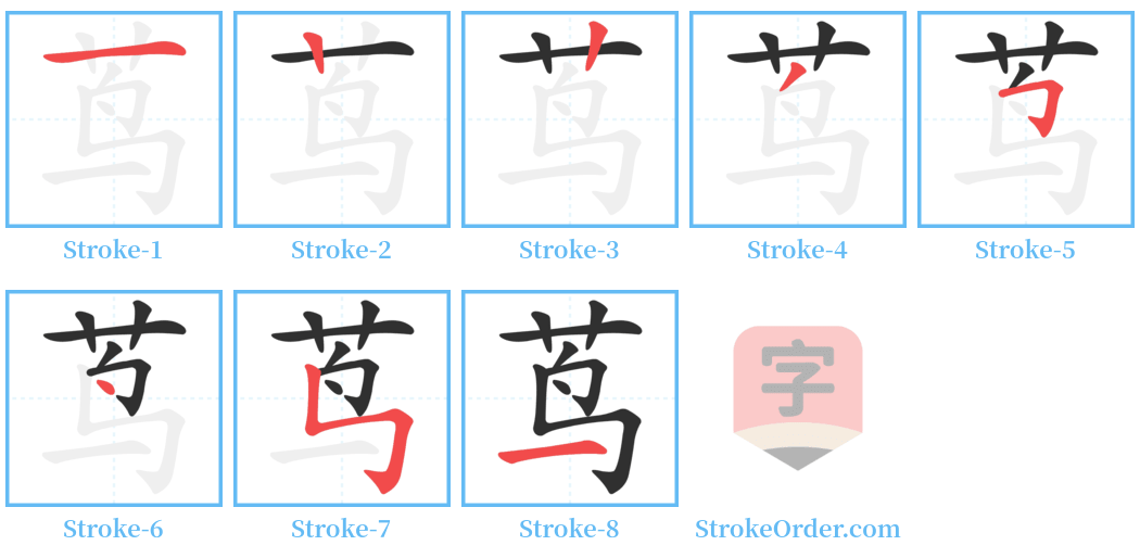 茑 Stroke Order Diagrams