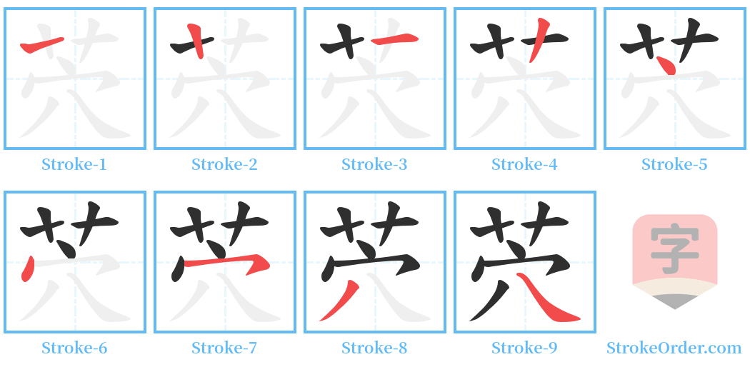 茓 Stroke Order Diagrams