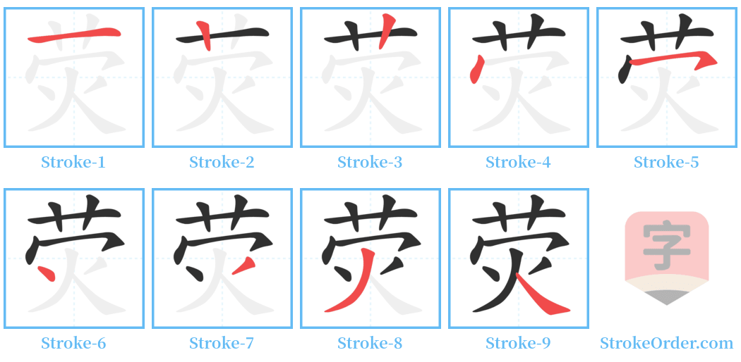 荧 Stroke Order Diagrams