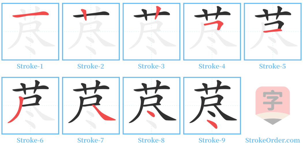 荩 Stroke Order Diagrams