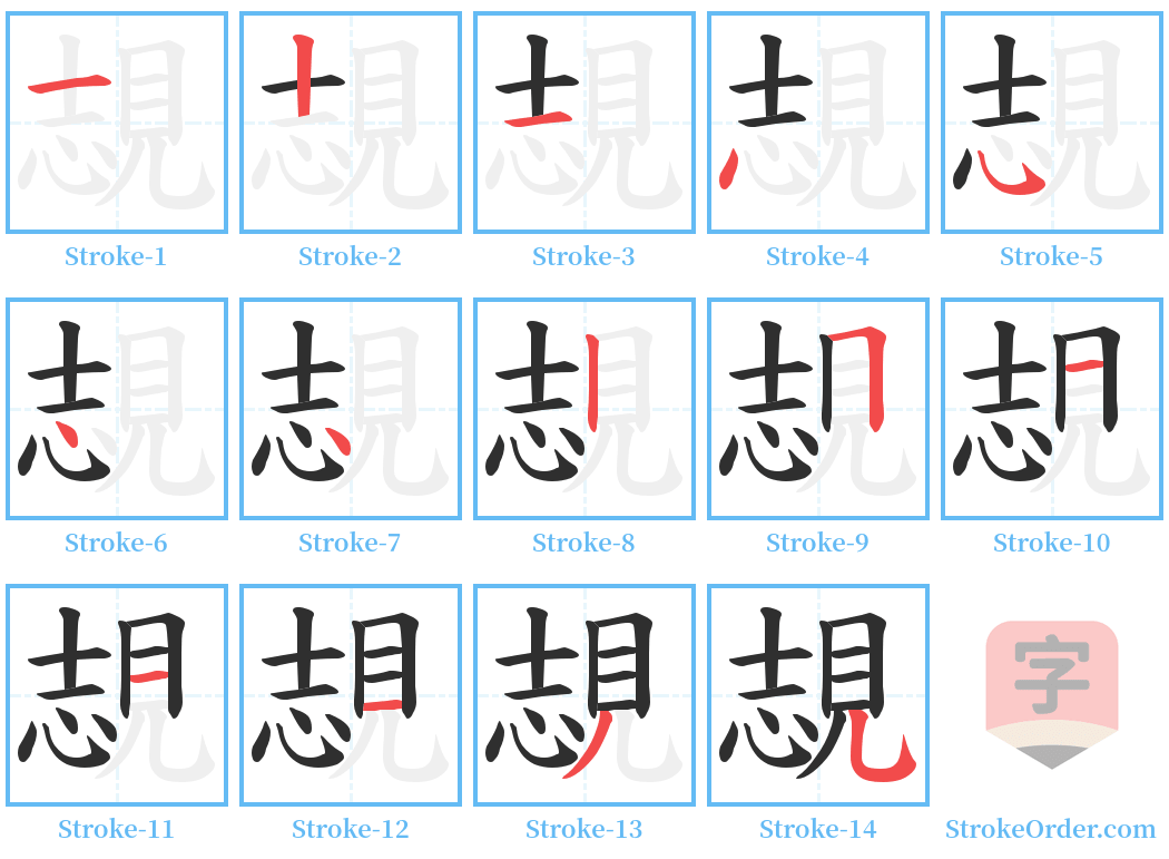 覟 Stroke Order Diagrams