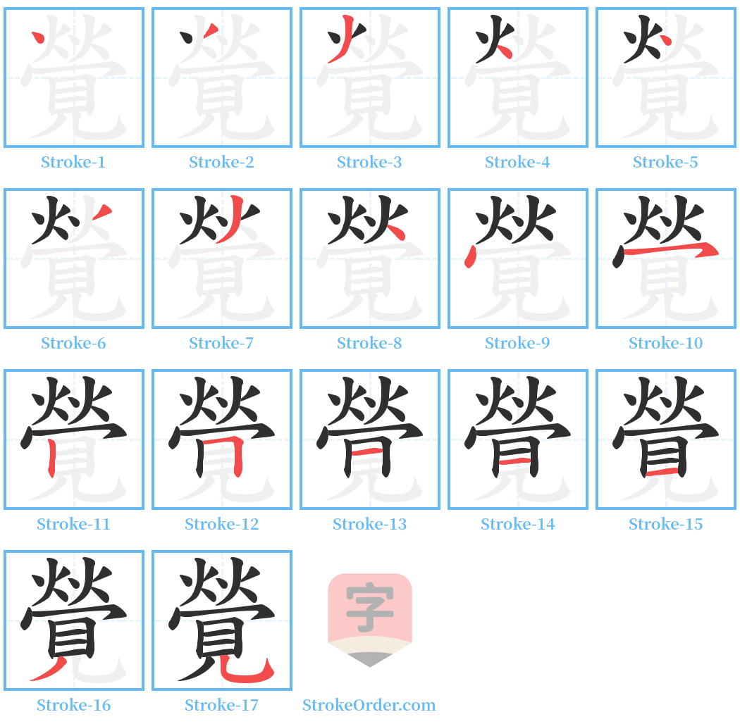 覮 Stroke Order Diagrams