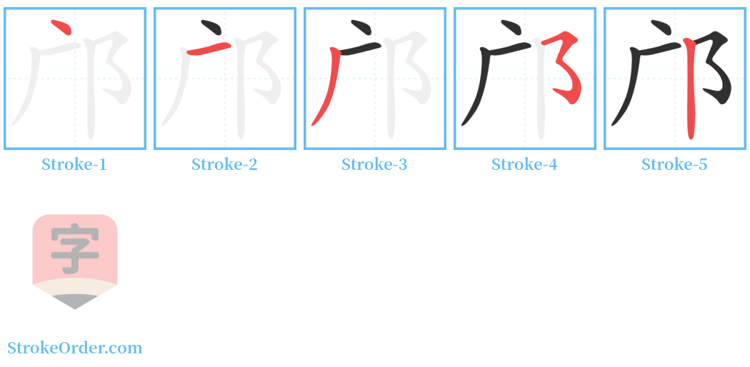 邝 Stroke Order Diagrams