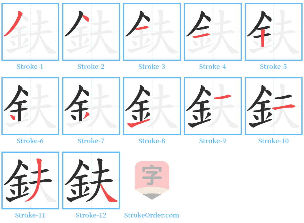 鈇 Stroke Order Diagrams