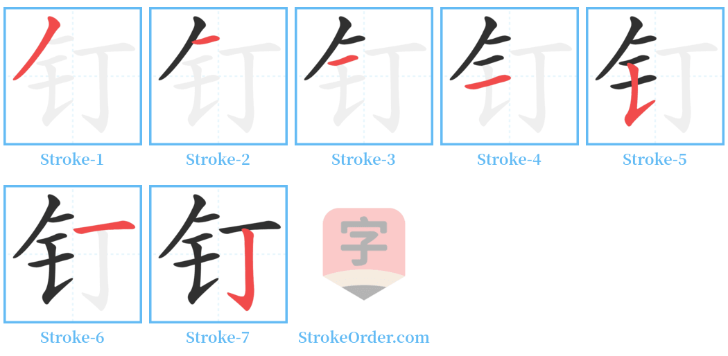 䦅 Stroke Order Diagrams