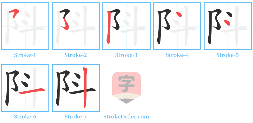 阧 Stroke Order Diagrams